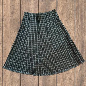 Milano Knit A-Line Black and Charcoal Skirt.  Brand New-Never Worn-With Tags.